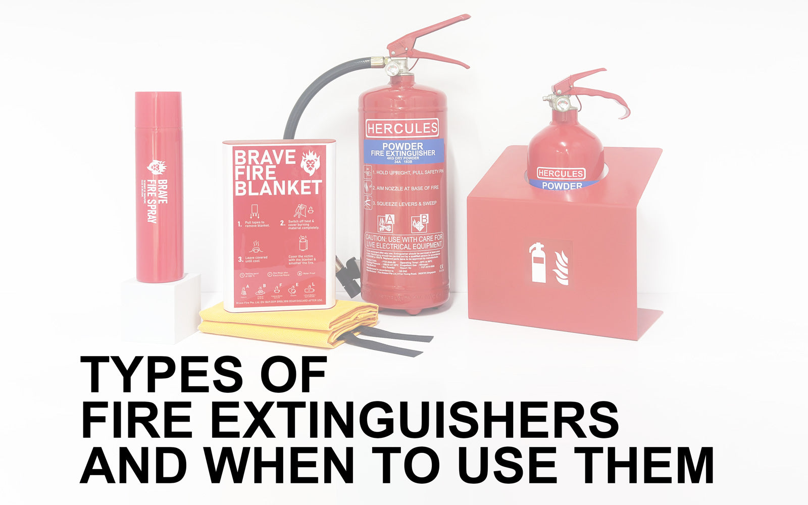 types of fire extinguishers and when to use them