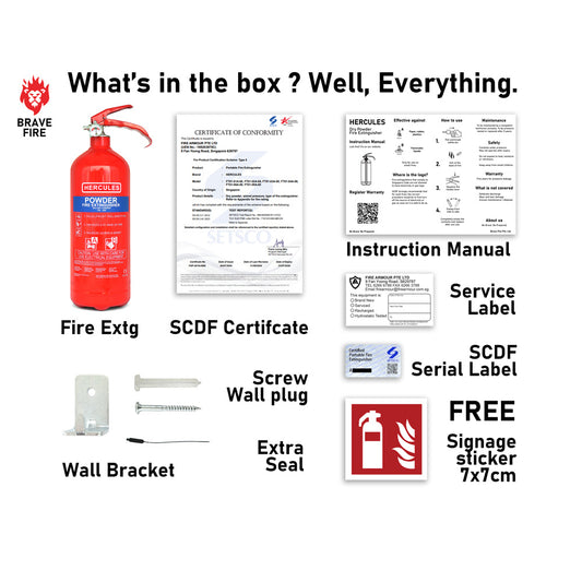 Home Fire Extinguishers & HDB Fire Safety Kits | Brave Fire