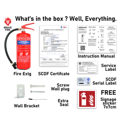 4KG Dry Powder Fire Extinguisher