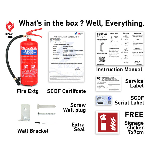 4KG Dry Powder Fire Extinguisher