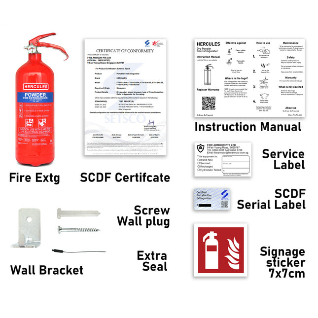 3KG Dry Powder Fire Extinguisher